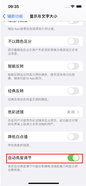 环翠苹果15维修店分享iPhone 15 Pro系列屏幕亮度 