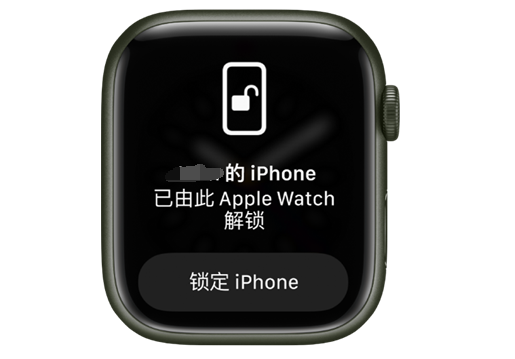 环翠苹果手机维修分享用 AppleWatch 解锁配备面容 ID 的 iPhone方法 