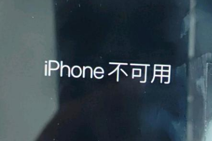 环翠苹果服务网点分享锁屏界面显示“iPhone 不可用”如何解决 